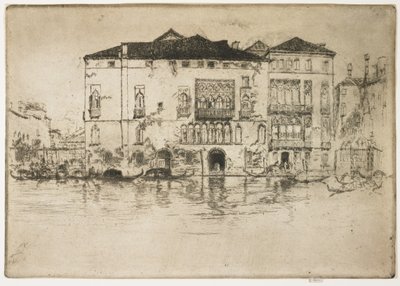 Die Paläste aus dem ersten Venedig-Set, 1879-1880 von James Abbott McNeill Whistler